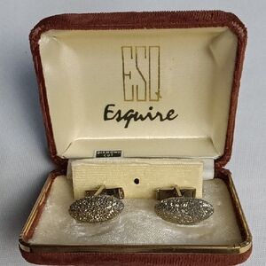 Vintage Esquire Diamond Cut Cufflinks